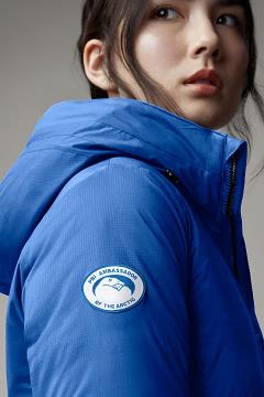 Chamarras Canada Goose Mujer Mexico - PBI Camp Chaqueta De Plumas Azules HJ1457938